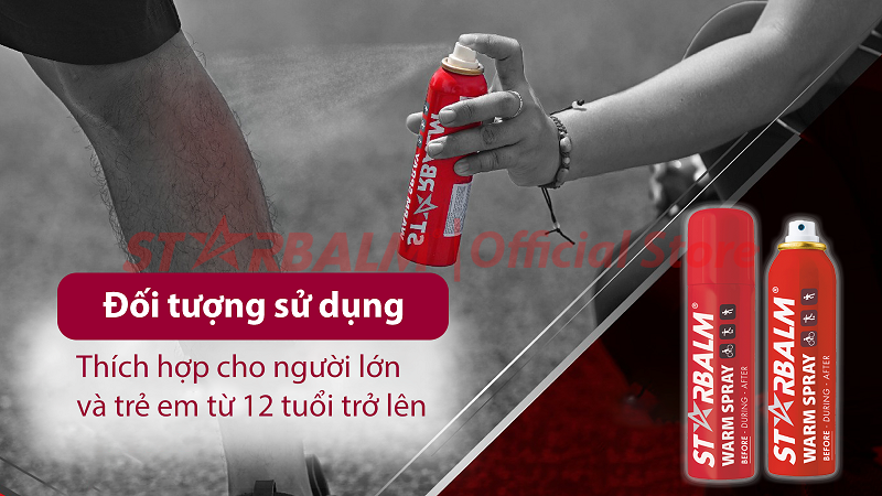 chai xịt nóng starbalm